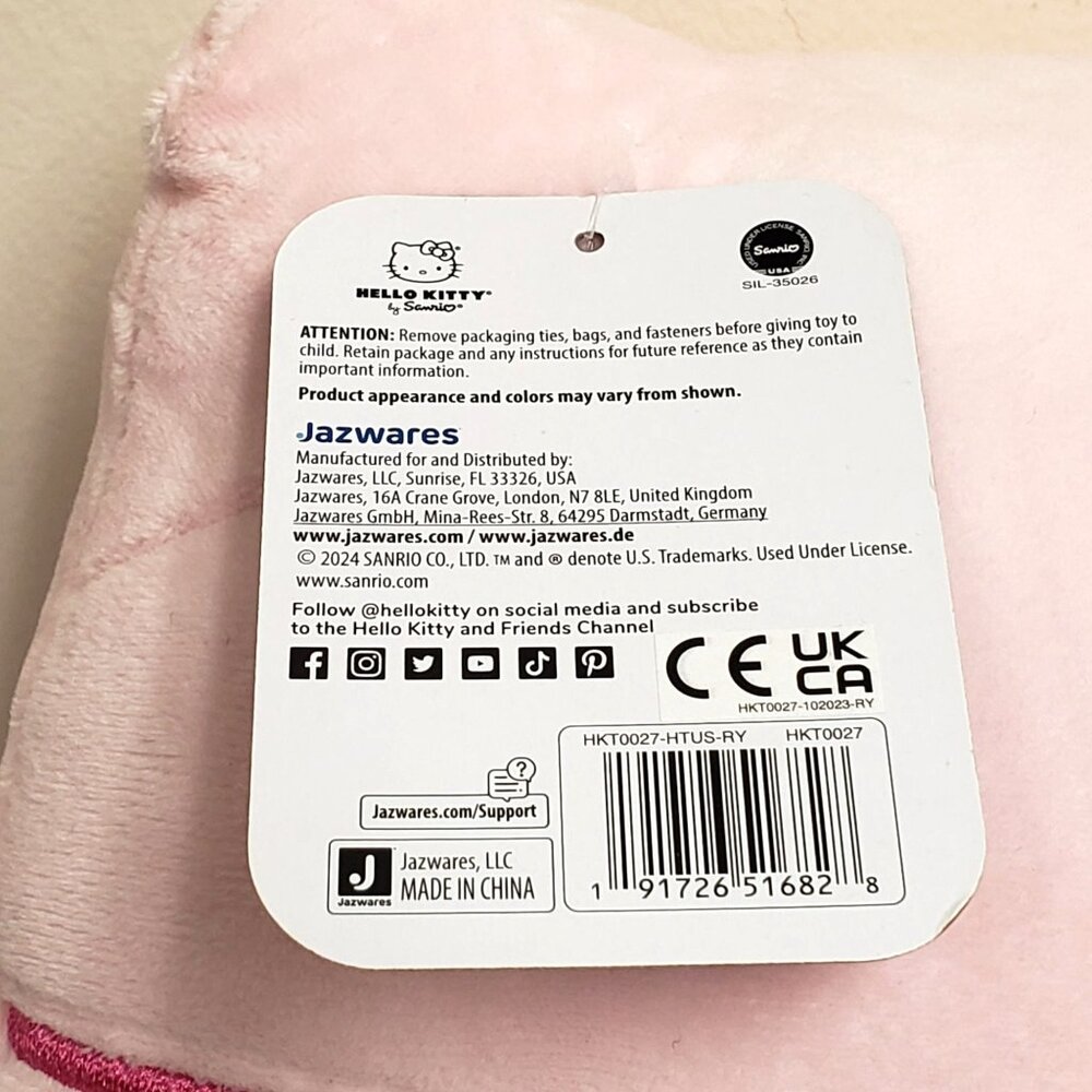 Sanrio Hello Kitty and Friends Pink Monochrome 2024 Jazwares Stuffed Plush - Picture 4 of 6